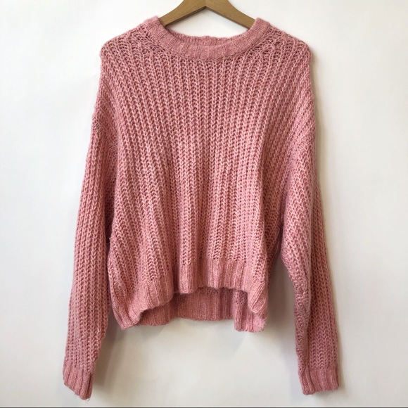 American Eagle Outfitters Sweaters - American Eagle Pink Knit Pullover Sweater Medium